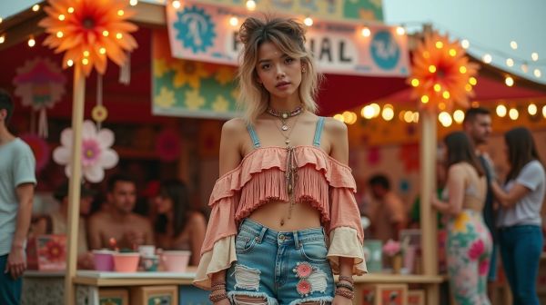 Tenues de festival : l’art du look libre, créatif et stylé